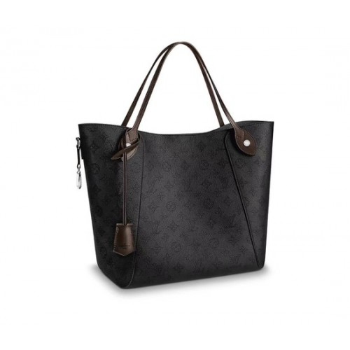 Borsa HINA in pelle Mahina originale Louis Vuitton M53140 nera