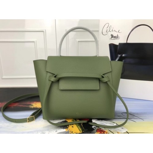 Borsa Celine Small Belt nano Original Leather 98310 verde