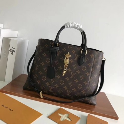 Louis vuitton Original Monogram Canvas Original TOTE FLEUR 43551 nero