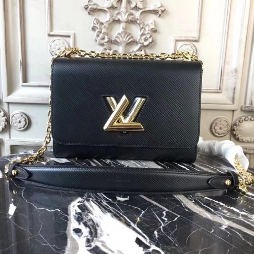 Louis vuitton pelle epi originale TWIST MM M50332 nero