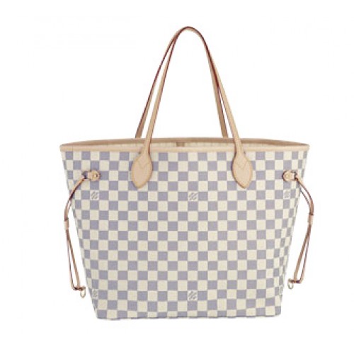 Louis Vuitton Damier Azur Tela Neverfull MM N51107