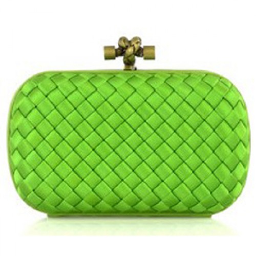 Pochette Bottega Veneta Impero Satin 113085 Verde