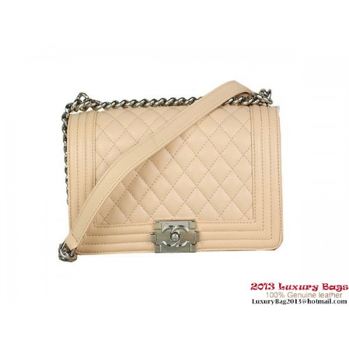 2013 Boy Chanel Flap Shoulder Bag Classic Cannage Patterns A67025 Albicocca