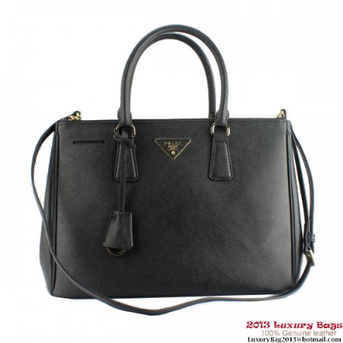 2013 Prada Tote Bag In Pelle Di Vitello Saffiano 2274 Nero