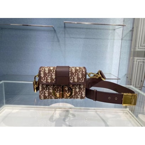 30 BORSA MONTAIGNE BOX Marrone Dior Oblique Jacquard M9204