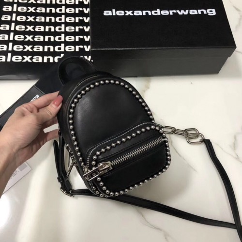 Mini zaino in pelle Alexander Wang 0003 nero