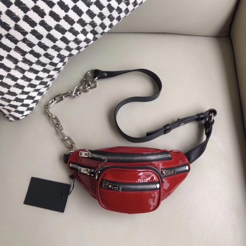 Mini-tasca in pelle Alexander Wang 0002 rosso