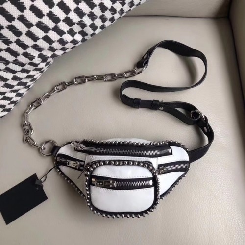 Mini-tasca in pelle Alexander Wang 0002 bianco