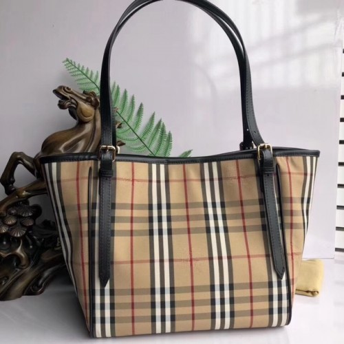 BURBERRY Borsa tote Banner media 5788 nera