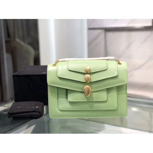 BVLGARI Borsa a tracolla Serpenti Forever in pelle B288620 verde
