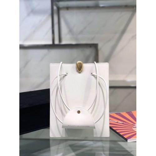 Borsa a tracolla BVLGARI Pelle di vitello B288728 bianca