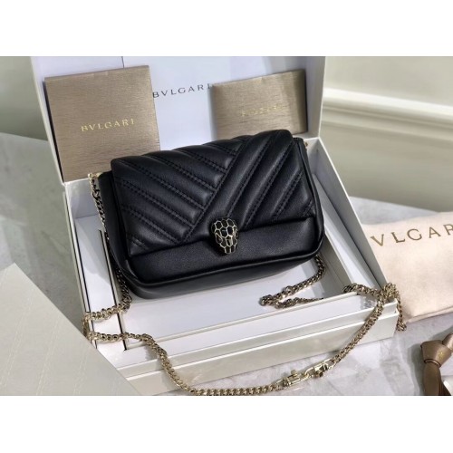 BVLGARI Borsa a tracolla Pelle di vitello B288760 nera
