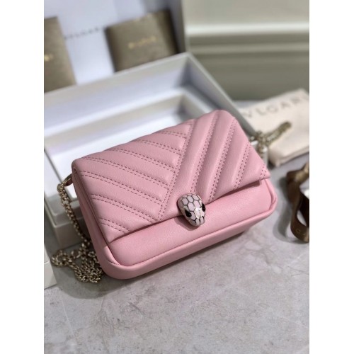 BVLGARI Borsa a tracolla in pelle di vitello B288760 rosa