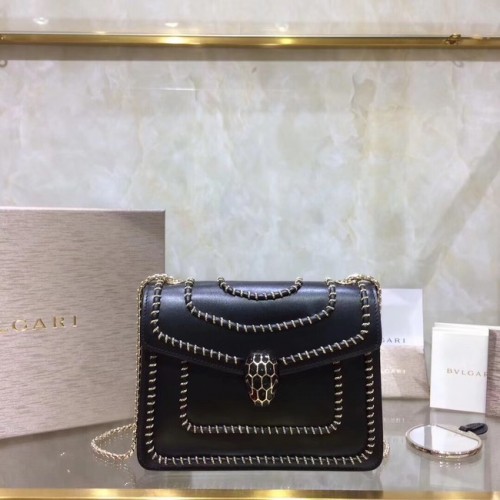 BVLGARI mini borsa a tracolla in pelle di vitello BG22889 nera