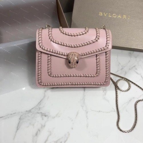 BVLGARI mini borsa a tracolla in pelle di vitello BG22889 rosa