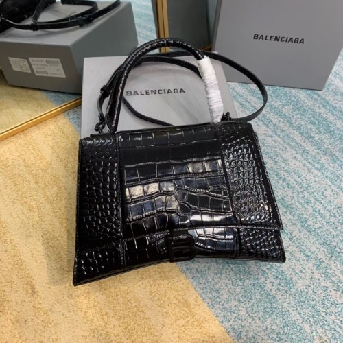 Balenciaga BORSA A MANICO MEDIA HOURGLASS B108892E nera