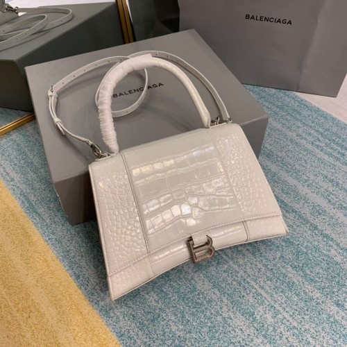 Balenciaga BORSA A MANICO MEDIA HOURGLASS B108892E bianca