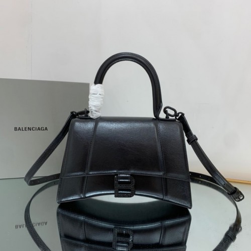 Balenciaga BORSA HOURGLASS PICCOLA CON MANICO 592834 nera