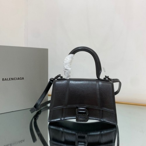 Balenciaga BORSA HOURGLASS PICCOLA CON MANICO 59353 nera
