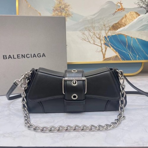Balenciaga HOURGLASS BORSA PICCOLA CON MANICO 6088 nera