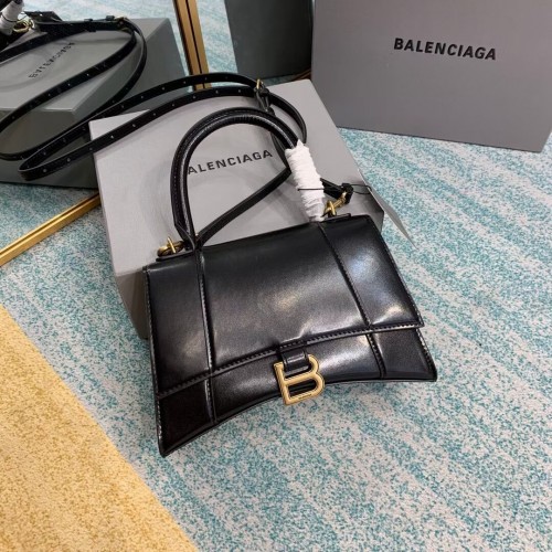 Balenciaga HOURGLASS BORSA PICCOLA CON MANICO B108895-1 nero