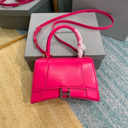 Balenciaga HOURGLASS BORSA PICCOLA CON MANICO B108895-1 rosa fluo