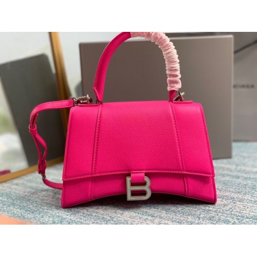 Balenciaga HOURGLASS BORSA PICCOLA CON MANICO B108895 rosa neon