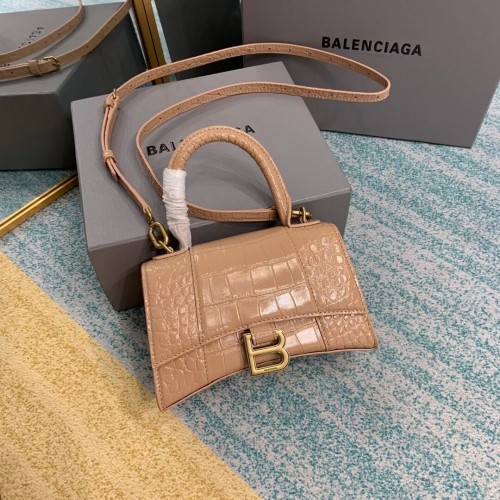 Balenciaga Hourglass XS Top Handle Bag 28331S albicocca