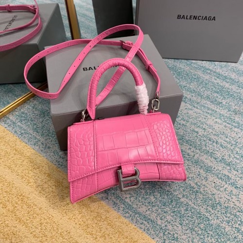 Balenciaga Hourglass XS Top Handle Bag 28331S rosa