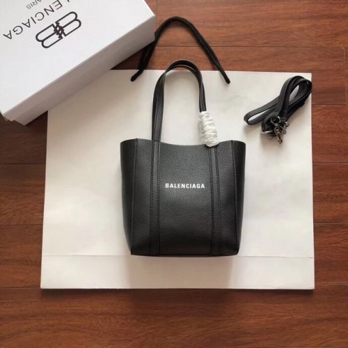 Mini borsa shopper in pelle originale Balenciaga 6696 nera