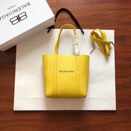 Mini borsa shopper in pelle originale Balenciaga 6696 gialla