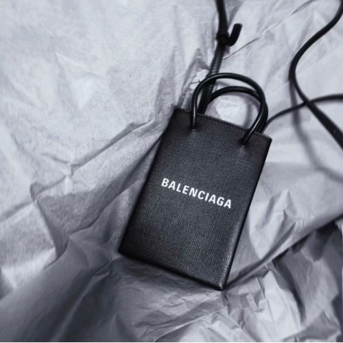 Balenciaga Mini borsa shopper in pelle originale B152865 nera