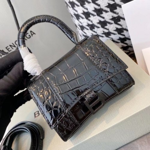 Balenciaga MINI BORSA DA DONNA A CLESSIDRA M8000 NERA