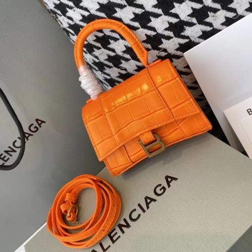 Balenciaga BORSA DA DONNA A CLESSIDRA MINI M8000 ARANCIONE