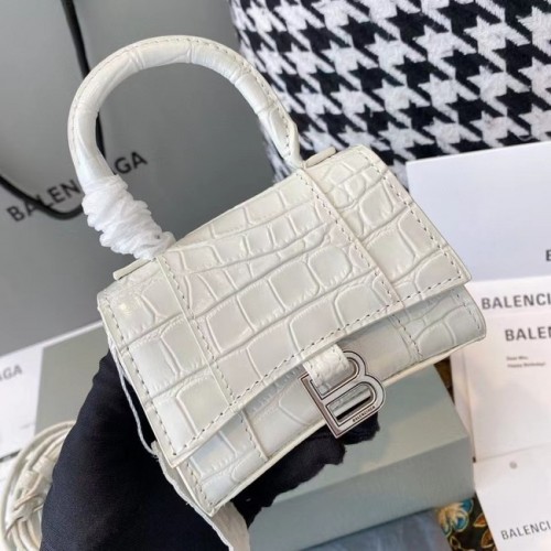 Balenciaga BORSA DA DONNA A CLESSIDRA MINI M8000 BIANCA
