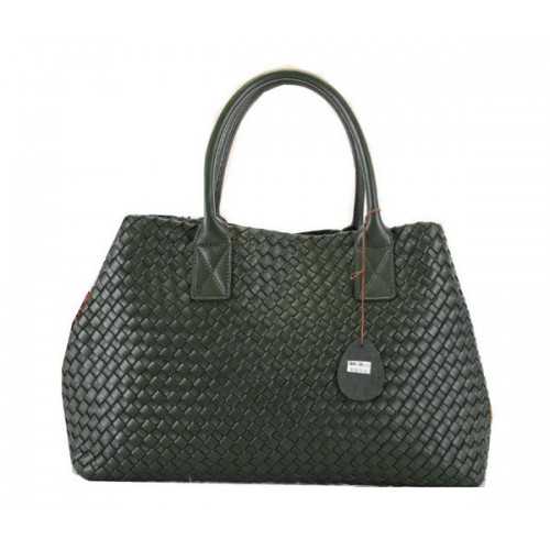 Bottega Veneta Cabat Borsa tote media BV5211 Verde