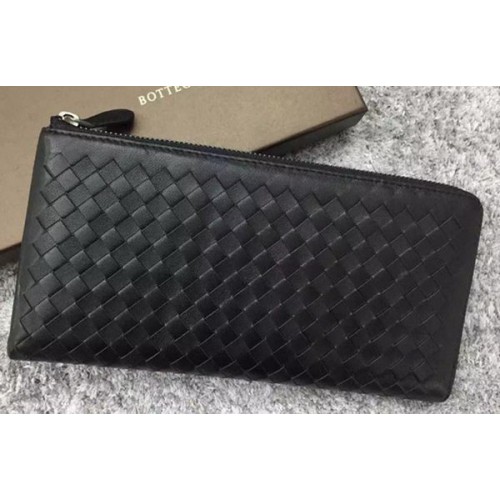 Bottega Veneta Pochette In Pelle Intrecciato BV144077 Nera