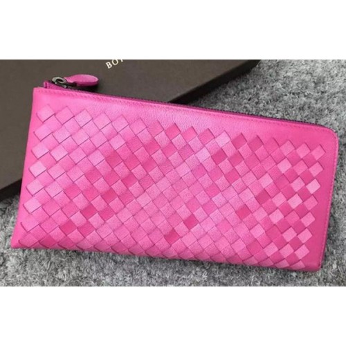 Bottega Veneta Pochette In Pelle Intrecciato BV144077 Rosy