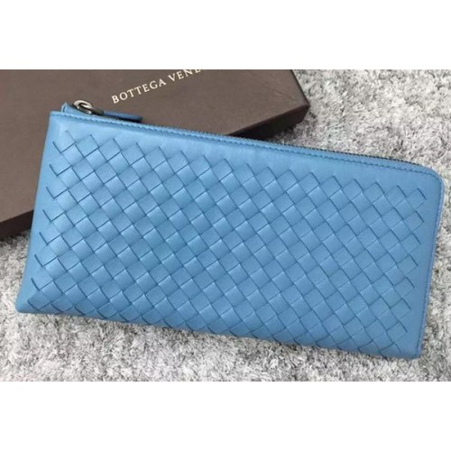Bottega Veneta Pochette In Pelle Intrecciato BV144077 SkyBlue