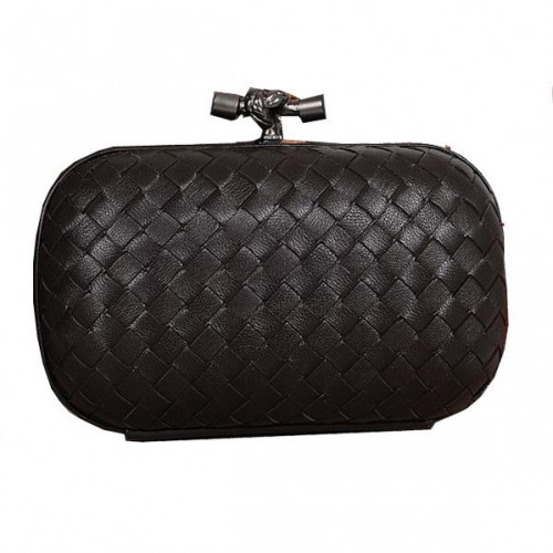 Pochette Bottega Veneta Intrecciato Montone Impero Ayers Knot 11308 Nera