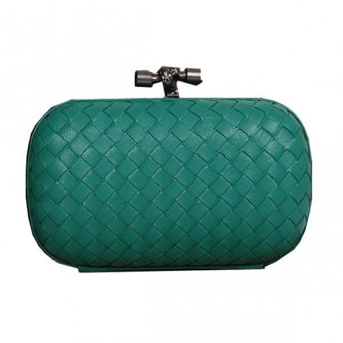 Pochette Bottega Veneta Intrecciato Montone Impero Ayers Knot 11308 Verde