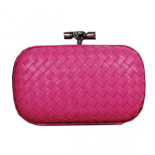 Pochette Bottega Veneta Intrecciato Montone Impero Ayers Knot 11308 Rosa