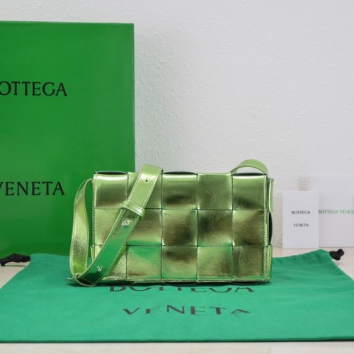 Bottega Veneta Borsa a tracolla Intreccio in pelle 578004 Parrocchetto
