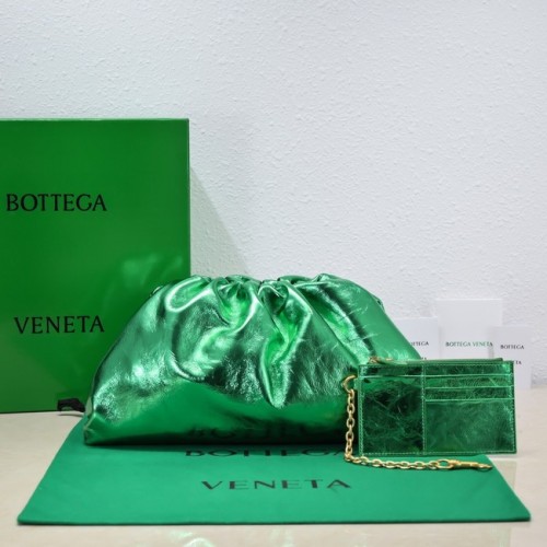 Bottega Veneta Pochette in pelle 576227 Parrocchetto