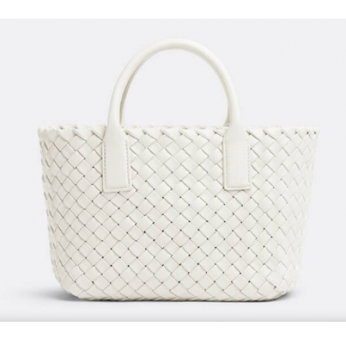 Borsa Mini Bottega Veneta 709464 bianca