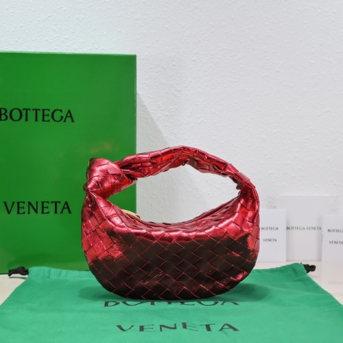 Bottega Veneta Mini intrecciato leather top handle bag 651876 red
