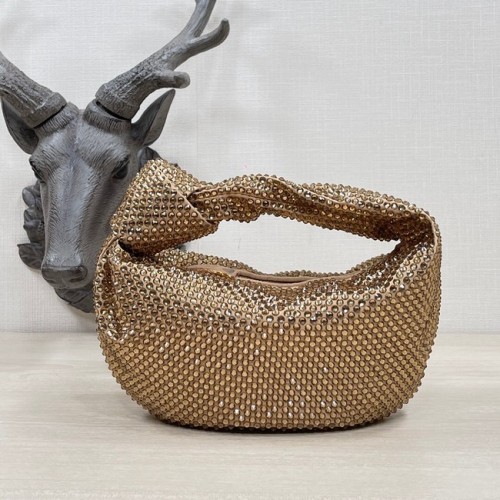Bottega Veneta Mini con cristalli artificiali JODIE 651876V oro