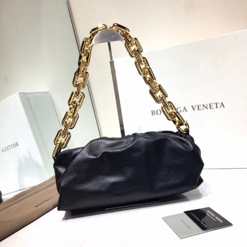 Bottega Veneta Borsa a tracolla morbida in nappa di agnello 620230 nera