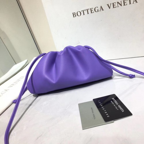 Bottega Veneta Borsa a tracolla morbida in nappa di agnello 98057 viola