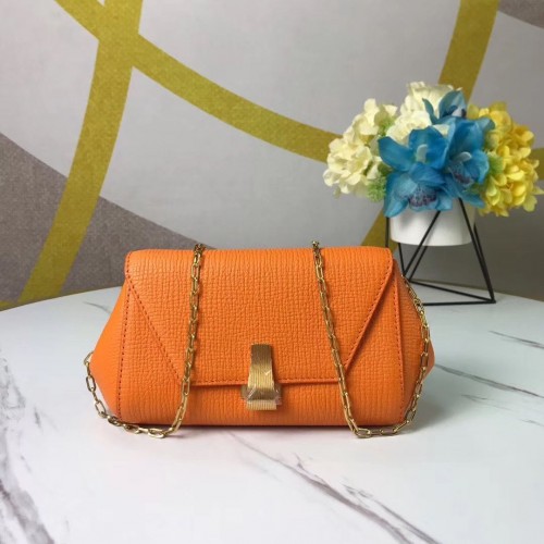 Bottega Veneta Original Mini borsa a catena in pelle BV6700 arancione